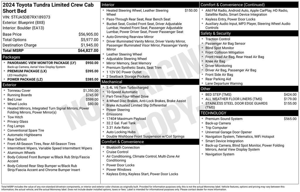 2024 Toyota TUNDRA 4X4 Limited