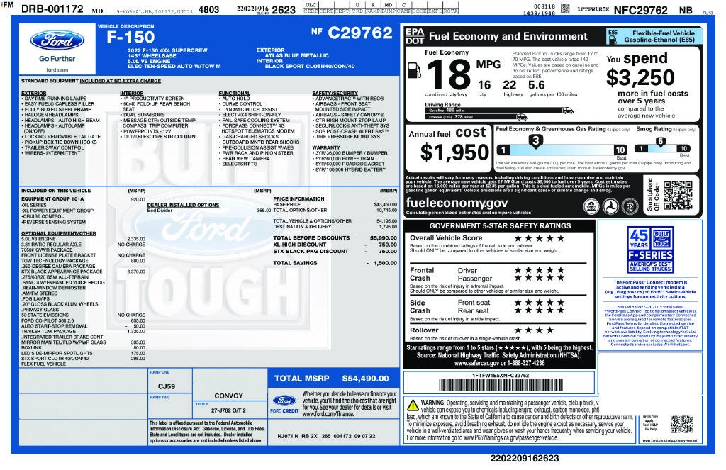 2022 Ford F-150 XL