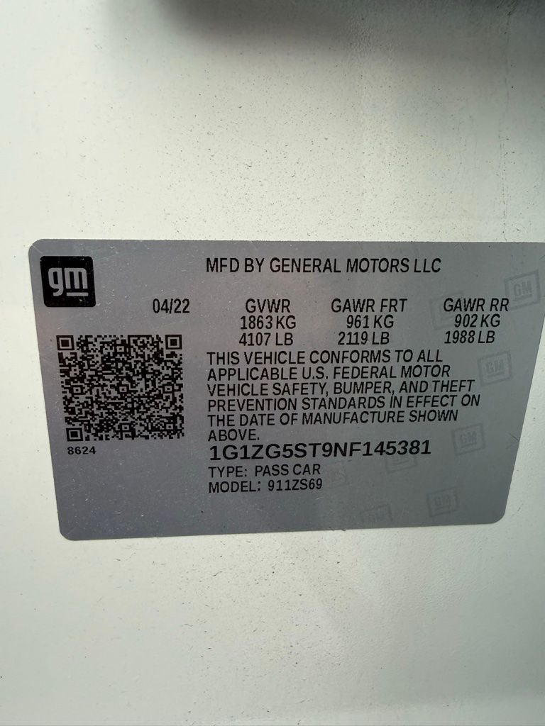 2022 Chevrolet Malibu RS