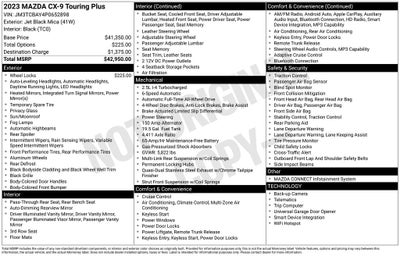 2023 Mazda Mazda CX-9 Touring Plus
