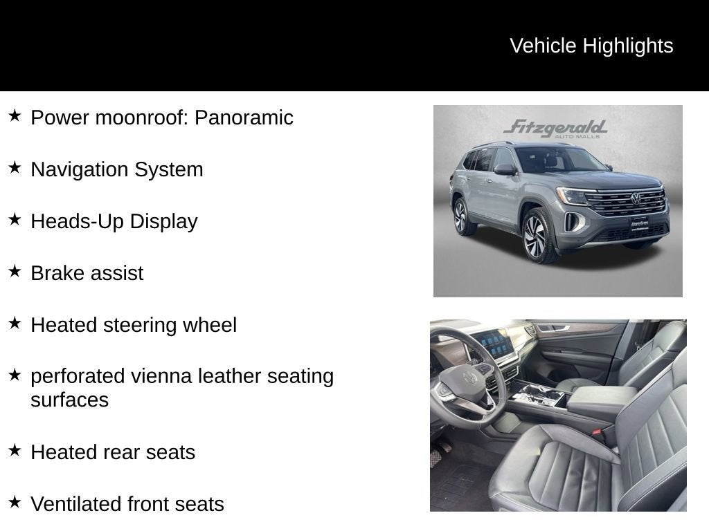 2025 Volkswagen Atlas 2.0T SEL