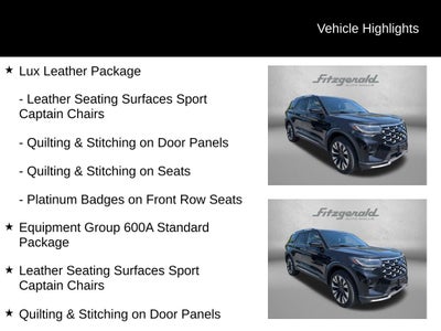 2025 Ford Explorer Platinum