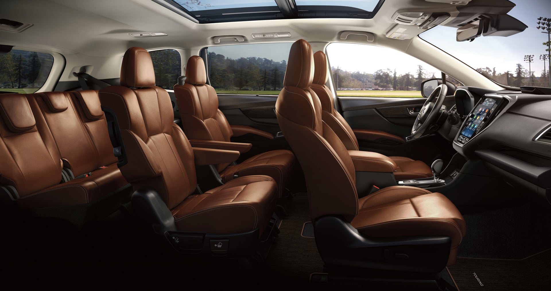 2027 Subaru Ascent Touring 7-Passenger Shown in Java Brown Nappa Leather