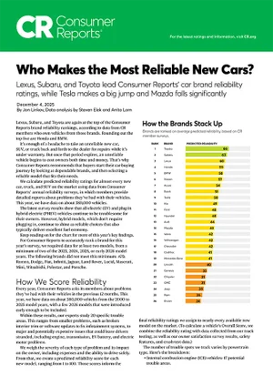 Who Makes the Most Reliable Cars | Fitzgerald Subaru of Gaithersburg in Gaithersburg MD